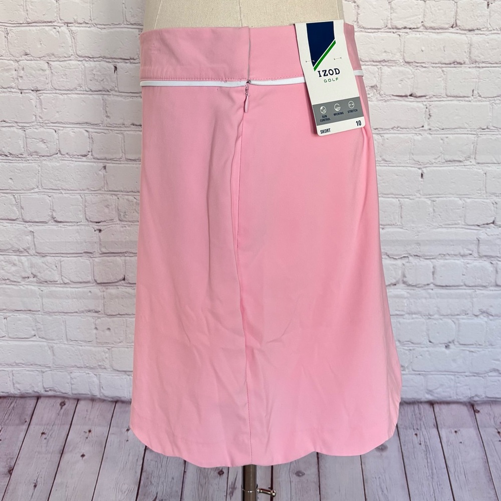 IZOD Sawgrass Candy Pink Scalloped Hem Golf Skort--NWT--10 - Picture 9 of 15